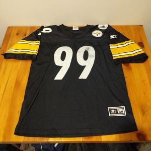 Vintage Starter 1998 Pittsburgh Steelers Levon Kirkland #99 NFL Jersey sz 48 L